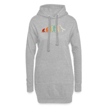 calisthenics evolution, calisthenics - Hoodie Dress - heather grey - Front
