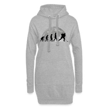 Eishockey Evolution Mond Hockey Eishockeyspieler - Hoodie-Kleid - Grau meliert - Vorne