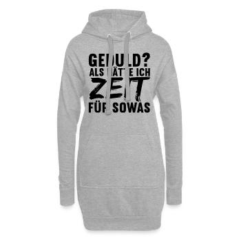 Lustige Sprüche Witzige Sprüche Sarkasmus - Hoodie-Kleid - Grau meliert - Vorne
