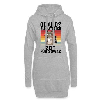 Kaffee Kaffeetrinker Arbeit Büro Geschenk - Hoodie-Kleid - Grau meliert - Vorne