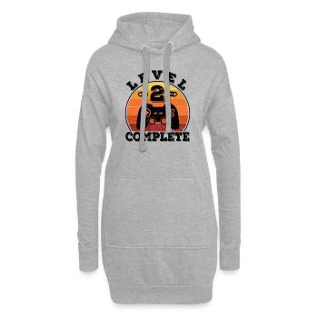 2e anniversaire de mariage 2 ans de mariage mariage mariage de coton - Sweat-shirt à capuche long Femme - gris chiné - Devant