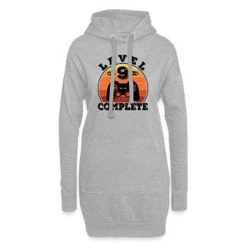 9e anniversaire de mariage 9 ans mariage mariage en céramique Gamer - Sweat-shirt à capuche long Femme - gris chiné - Devant