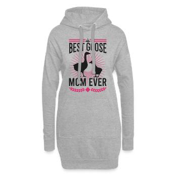 Best Goose Mom Ever Goose Goose Goose Breeder - Hoodie Dress - heather grey - Front
