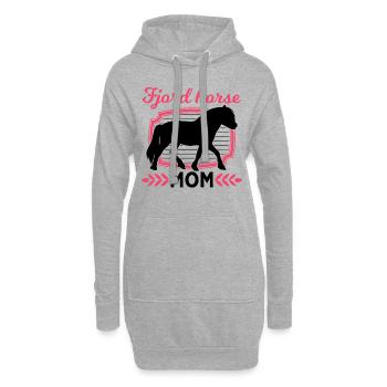 Fjord Horse Mom Fjordpferd Norweger - Hoodie-Kleid - Grau meliert - Vorne