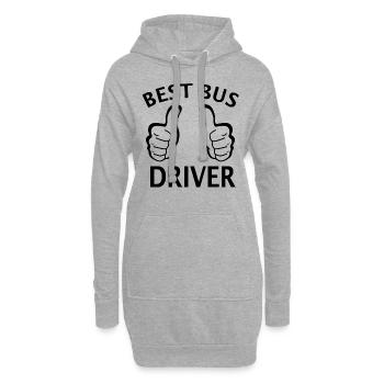 Best Bus Driver - Kinder Schulbusfahrer Busfahrer - Hoodie-Kleid - Grau meliert - Vorne