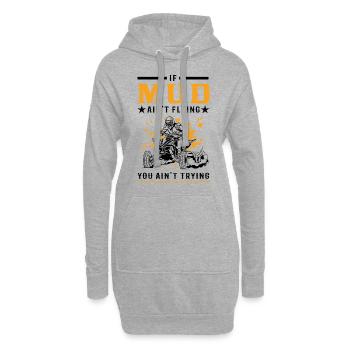 Quad Bike Schlamm ATV 4x4 Quadfahrer Biker - Hoodie-Kleid - Grau meliert - Vorne