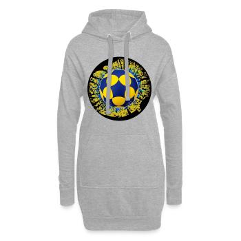 Korfball - Hoodie-Kleid - Grau meliert - Vorne