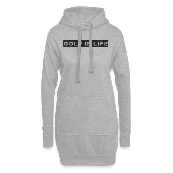 Golf - Le golf, c’est la vie - Sweat-shirt à capuche long Femme - gris chiné - Devant
