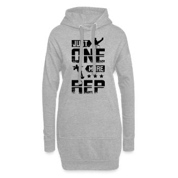 Un représentant de plus Calisthenics - Sweat-shirt à capuche long Femme - gris chiné - Devant