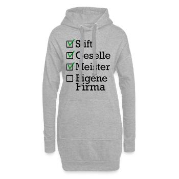 Stift Geselle Meister - Hoodie-Kleid - Grau meliert - Vorne