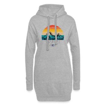 Hagues Peak Colorado - Hoodie-Kleid - Grau meliert - Vorne