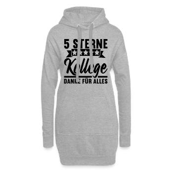 Abschiedsgeschenk Kollegen Jobwechsel - Hoodie-Kleid - Grau meliert - Vorne