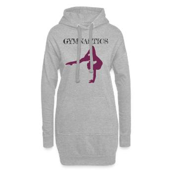 Gymnastics Geräteturnen Kunstturnen - Hoodie-Kleid - Grau meliert - Vorne