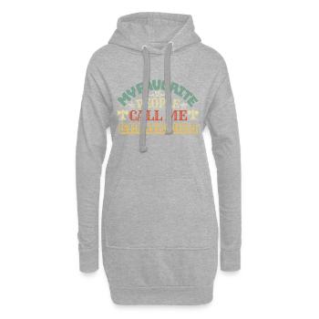 Mes gens préférés m’appellent Grand-mère - Sweat-shirt à capuche long Femme - gris chiné - Devant