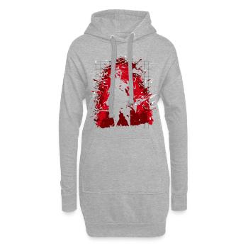 Archery - Hoodie Dress - heather grey - Front
