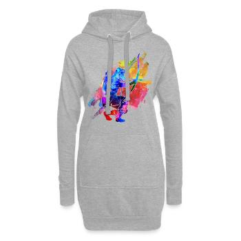 Archery - Hoodie Dress - heather grey - Front