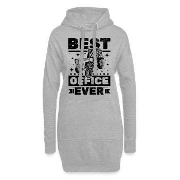 Traktor Office - Hoodie-Kleid - Grau meliert - Vorne