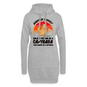 Soyez toujours vous-même Sauf si vous pouvez être un Capybara - Sweat-shirt à capuche long Femme - gris chiné - Devant
