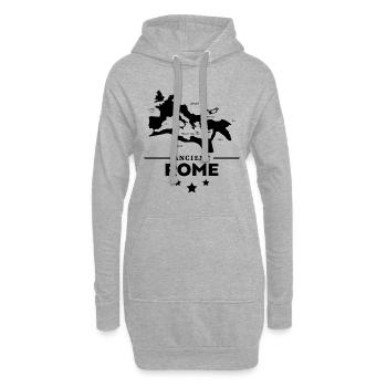 Empire romain - Sweat-shirt à capuche long Femme - gris chiné - Devant