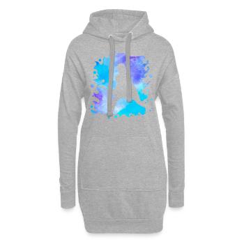 Hockey - Hoodie-Kleid - Grau meliert - Vorne