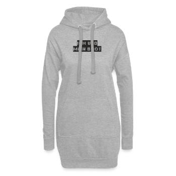 Segeln - Ich und mein Boot - Hoodie-Kleid - Grau meliert - Vorne