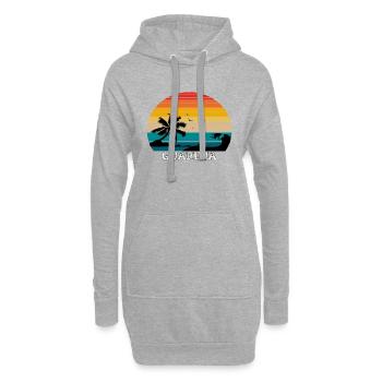 Guaruja São Paulo Beach - Hoodie-Kleid - Grau meliert - Vorne
