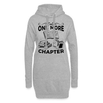 Il ne reste plus qu’un chapitre de Book Lover Bookworm Book - Sweat-shirt à capuche long Femme - gris chiné - Devant