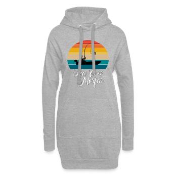 Reel Cool Morfar Fishing Gifts - Hoodie-Kleid - Grau meliert - Vorne