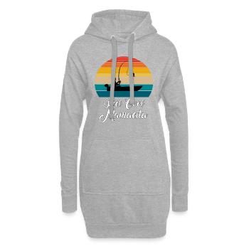 Reel Cool Mamacita Fishing Gifts - Hoodie-Kleid - Grau meliert - Vorne