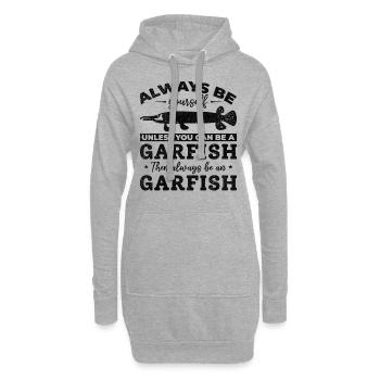 Garfishing Ich bin immer du selbst, es sei denn, - Hoodie-Kleid - Grau meliert - Vorne