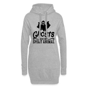 Ghost Hunter Ghost Hunt Horror Idée cadeau - Sweat-shirt à capuche long Femme - gris chiné - Devant