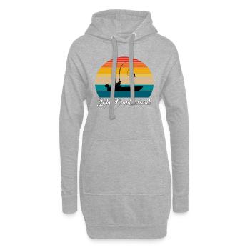 Lieu de pêche du lac Cumberland - Sweat-shirt à capuche long Femme - gris chiné - Devant
