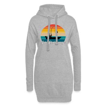Lieu de pêche du lac Chickamauga - Sweat-shirt à capuche long Femme - gris chiné - Devant