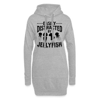 Jellyfishes Jellyfish Lover I Légèrement De Méduses - Sweat-shirt à capuche long Femme - gris chiné - Devant
