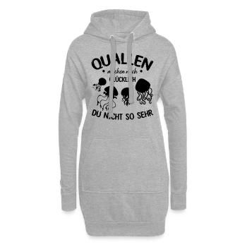 Quallen machen mich glücklich du nicht so sehr I - Hoodie-Kleid - Grau meliert - Vorne