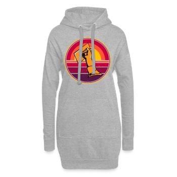 Maurer - Hoodie-Kleid - Grau meliert - Vorne