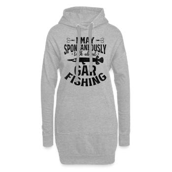 Ich kann spontan über Garfishing Garfishing - Hoodie-Kleid - Grau meliert - Vorne