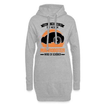 Mähroboter Rasenmähroboter - Hoodie-Kleid - Grau meliert - Vorne