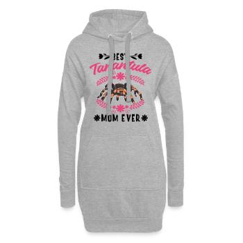 Meilleure maman tarentule de tous les temps Tarantel Mama - Sweat-shirt à capuche long Femme - gris chiné - Devant