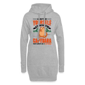 Soyez toujours vous-même Sauf si vous pouvez être un Capybara - Sweat-shirt à capuche long Femme - gris chiné - Devant