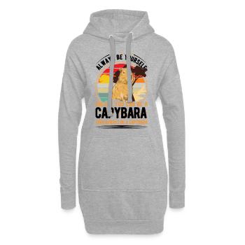 Soyez toujours vous-même Sauf si vous pouvez être un Capybara - Sweat-shirt à capuche long Femme - gris chiné - Devant
