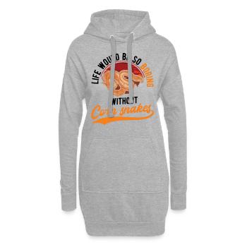 Corn Snake Cadeau Corn Snake - Sweat-shirt à capuche long Femme - gris chiné - Devant