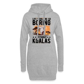 La vie serait si ennuyeuse sans Koalas Koalabär - Sweat-shirt à capuche long Femme - gris chiné - Devant