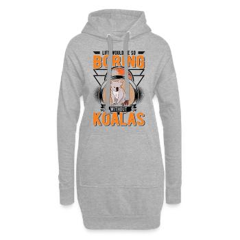 La vie serait si ennuyeuse sans Koalas Koalabär - Sweat-shirt à capuche long Femme - gris chiné - Devant