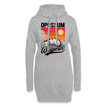 Opossum Flüsterer Opossum Whisperer - Sweat-shirt à capuche long Femme - gris chiné - Devant