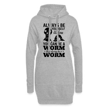 Beau ver je suis toujours toi-même, à moins que tu ne sois - Sweat-shirt à capuche long Femme - gris chiné - Devant