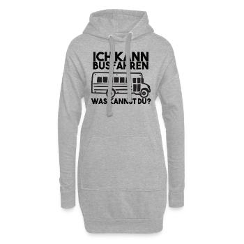 Busfahrer Spruch - Hoodie-Kleid - Grau meliert - Vorne