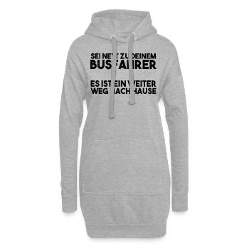 Busfahrer Spruch - Hoodie-Kleid - Grau meliert - Vorne
