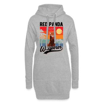 Roter Panda Flüsterer Red Panda Whisperer - Hoodie-Kleid - Grau meliert - Vorne