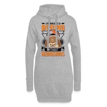 La vie serait si ennuyeuse sans Hedgehogs Hedgehog - Sweat-shirt à capuche long Femme - gris chiné - Devant